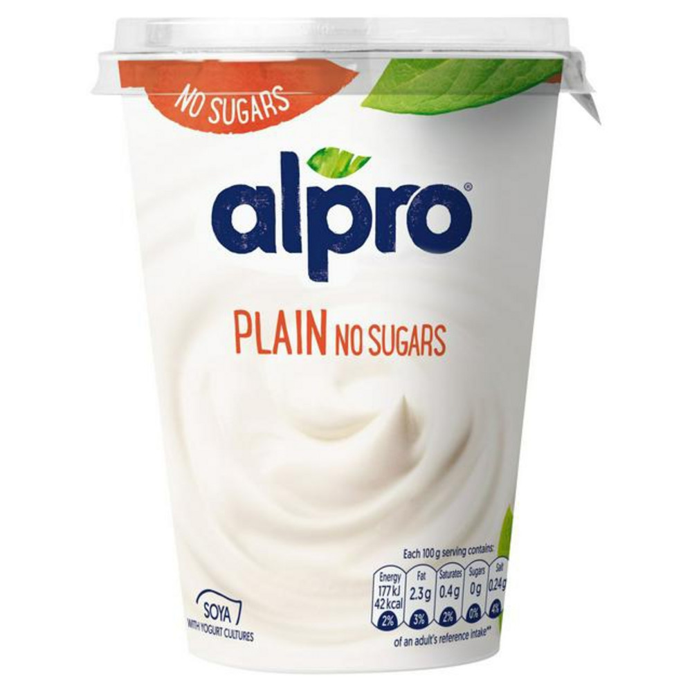 Alpro 'Plain' Lactose Free Soya Yoghurt 500g Order Online Fisher of
