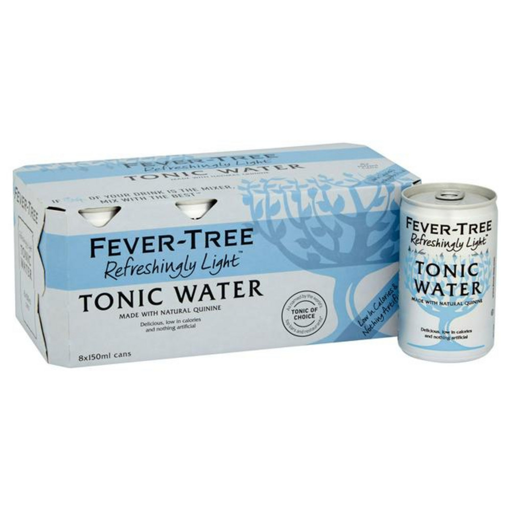 Fever Tree Refreshingly Light Indian Tonic Water 8 x 150ml Order