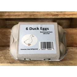 Beechwood Farm Duck Eggs x 6