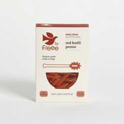 Doves Farm Gluten Free Organic Red Lentil Penne 250g (DATED FEB 2023)