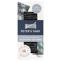 Peter's Yard Rye & Charcoal Sourdough Crackers 90g