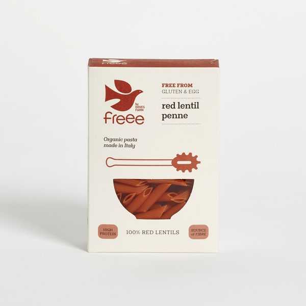 Doves Farm Gluten Free Organic Red Lentil Penne 250g