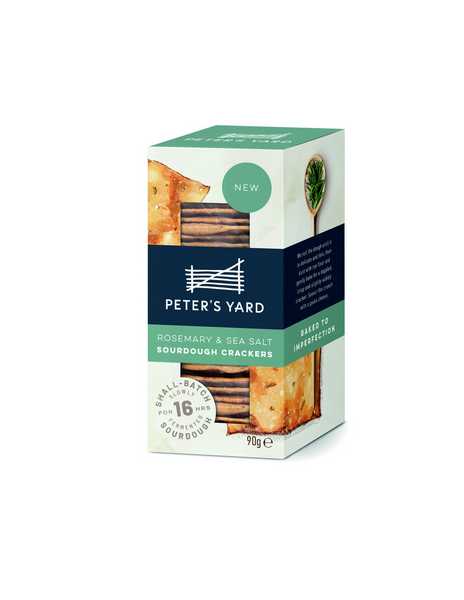 Peter's Yard Rosemary & Sea Salt Sourdough Crackers 90g