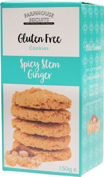 Farmhouse Biscuits Gluten Free Spicy Stem Ginger Biscuits - 150g