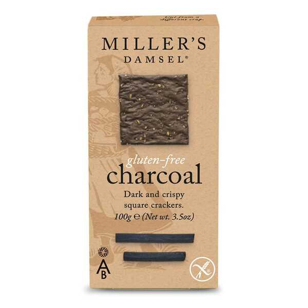 Miller's Damsel Gluten Free Charcoal Crackers 100g