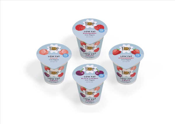 Tim's Low Fat Fruit Yoghurts 12 x 125g